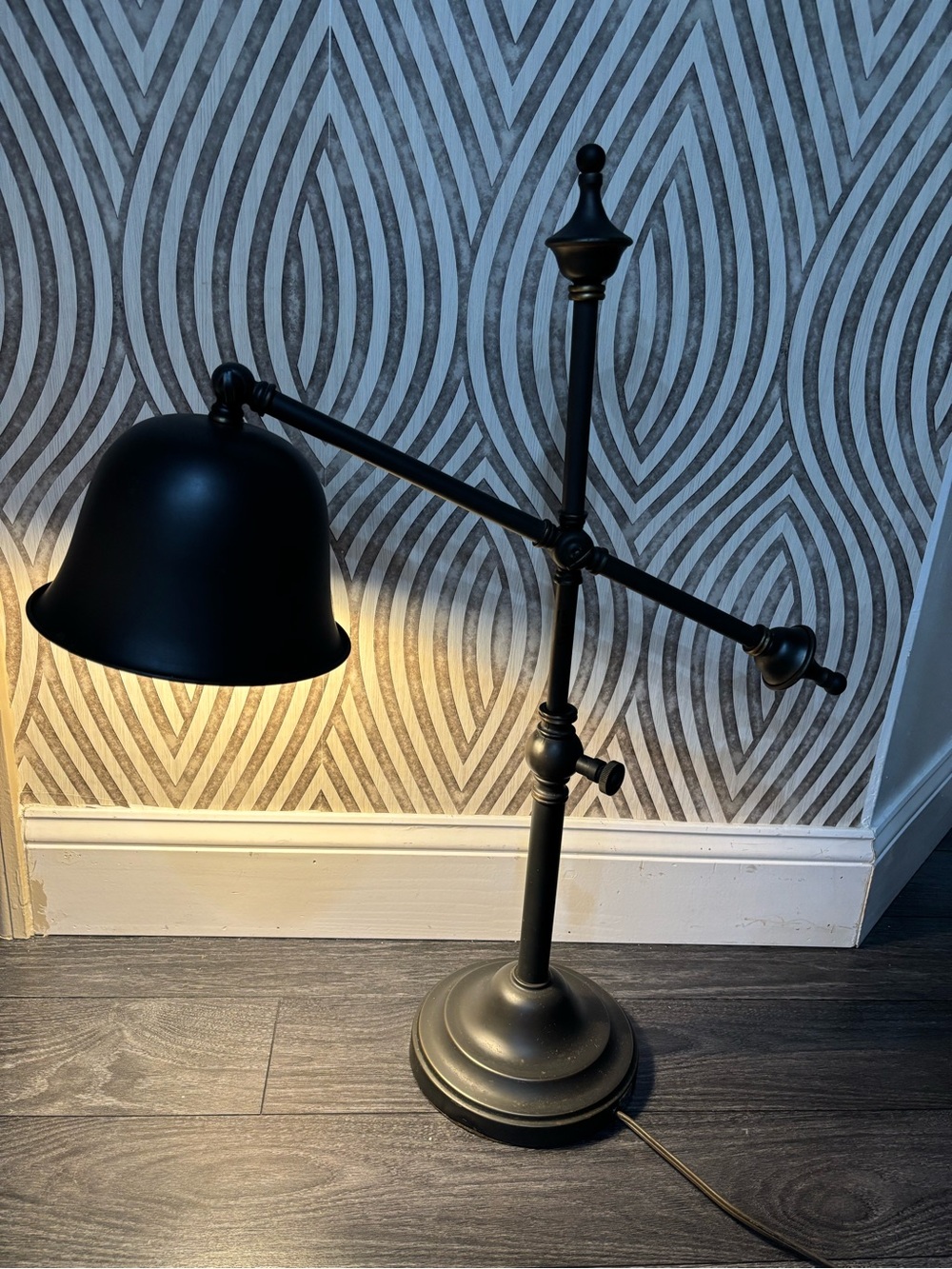 Nice quality black industrial adjustable lamp